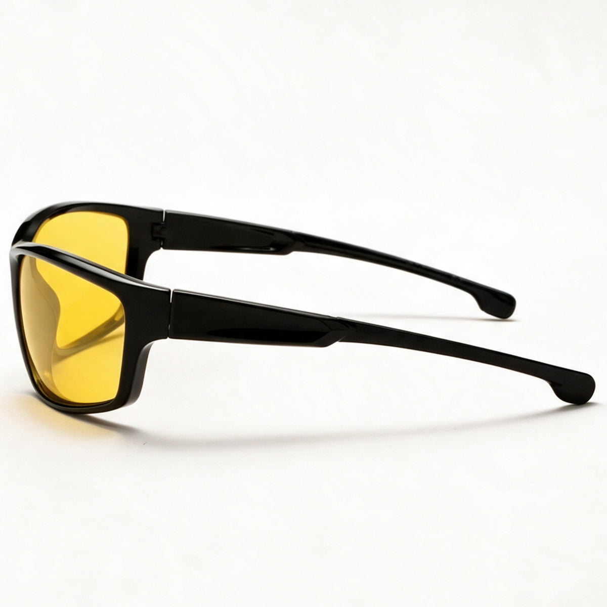 The Sprinter wrap sport sunglasses side profile showing thick temple and hinge — view 3