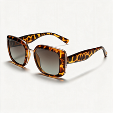 The Sovereign — Oversized Square Sunglasses — Demi tortoise / brown gradient