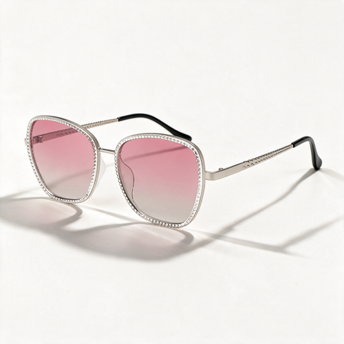 The Starlet — Crystal Square Sunglasses