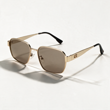 The Banker — Hexagonal Metal Sunglasses — Gold
